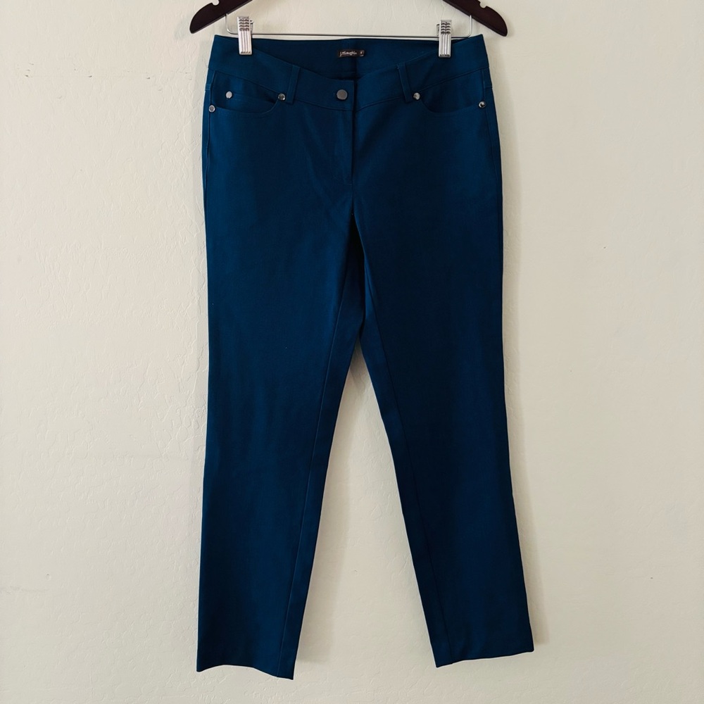 J. McLaughlin Women’s Slim Stretch Deep Blue Pants Size 4